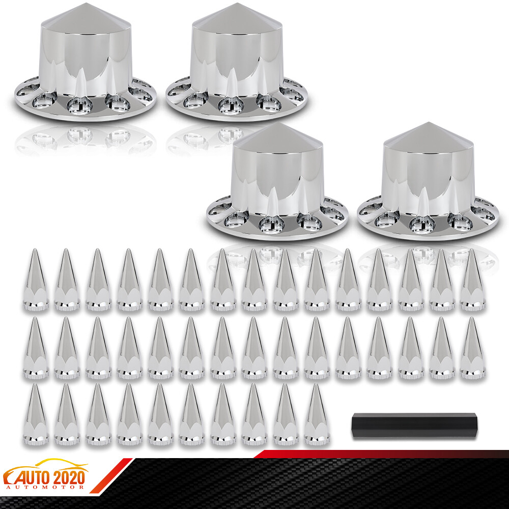 33mm Spiked Removable Nut Covers for Semi Truck Rear Wheel Hub