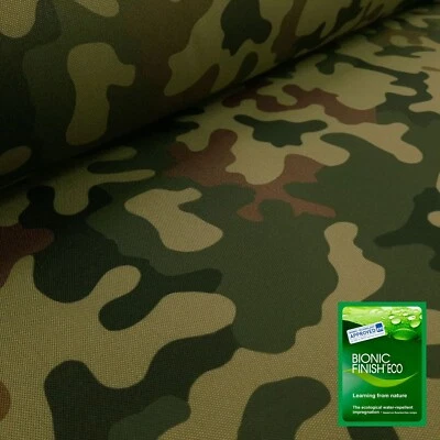 AKTIVSTOFFE General – Camouflage mit Imprägnierung & PU-Beschichtung - per Meter