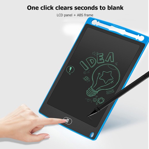8,5-Zoll-Digital-LCD-Schreibtablett, ultradünner Zeichenblock mit Stift (Blau) - Afbeelding 4 van 7