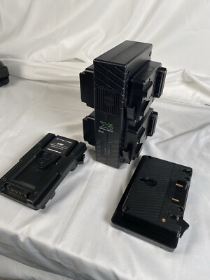 Core SWX GP-X4S V-Mount Quad Charger Plus Two IT-ABV Gold To V-Mount Converter