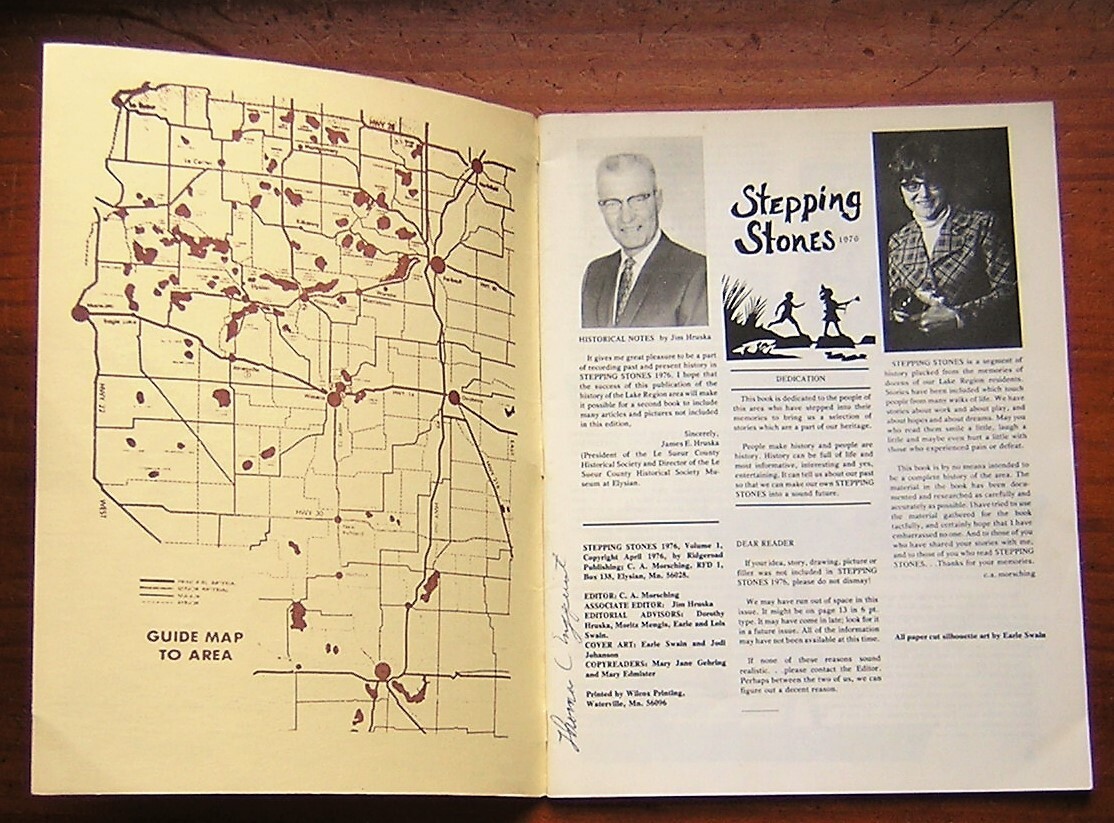Stepping Stones 1976 Le Sueur County MN History & Photos Ice Harvest Warpekutes