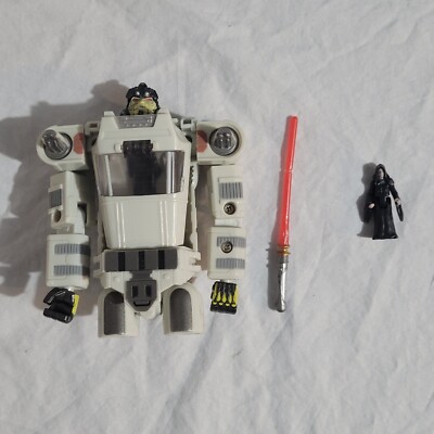 Star Wars Transformers Emperor Palpatine Action Figure Incomplete For Parts