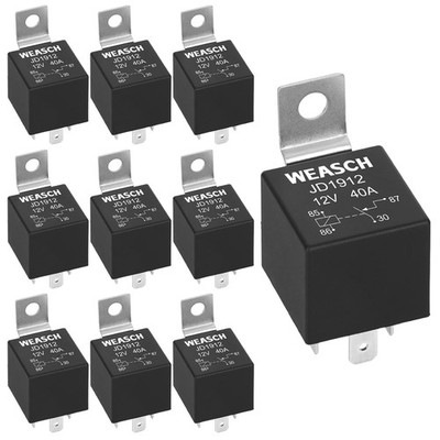 10 Pack JD1912 Car Relay 12V 40A Waterproof