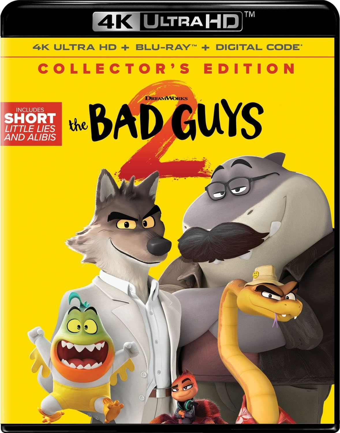 The Bad Guys 2 (2025) - 4K UHD Blu-ray - New & Sealed - Dreamworks - With Slip