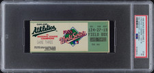 AUTHENTIC MLB 1988 WORLD SERIES GAME 3 STUB ATHLETICS vs DODGERS OCT 18 PSA 1