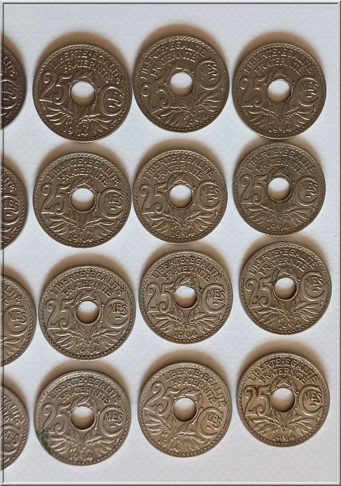 lot 25 centimes lindauer 1914 - Photo 4/4