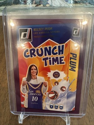 2025 Donruss WNBA Basketball #8 Kelsey Plum Crunch Time Purple Press Proof