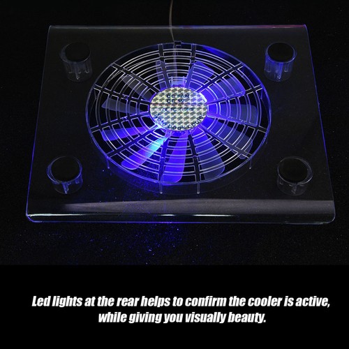Ultra-leise USB-Notebook-Kühler-Kühlpad-Lüfter Mit LED-RGB-Leuchten Für DON - Bild 3 von 7