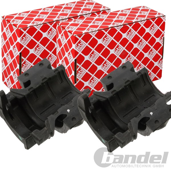 2X febi 27Mm Stabilager Hinten Passend FüR Audi Q7 Porsche Cayenne VW Touareg LI-image
