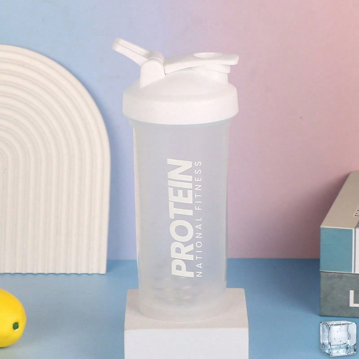 Protein Shaker Bottle 20 oz. Sport Water Milk Gym Workout Fitness Powder Mix Cup