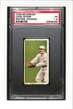 1909 T206 Chief Meyers Fielding PSA 1.5 SN 20836428