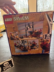 Vintage Lego 6268 Pirates ship Renegade Runner Complete Box Insert Inst
