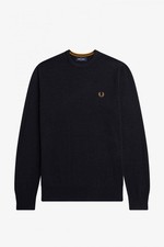 Fred Perry Maglione Girocollo Classico Blu - Taglia XL Abbigliamento Uomo