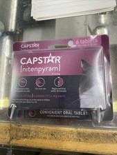 Capstar Oral Treatment for Cats 2-25 lbs 6 Tablets 100%  Genuine !!! Exp. 2027+