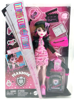 Monster High Fearbook Draculaura HXW30 Puppe Filmclub ungeöffnet B-Ware OVP