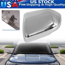 Chrome Mirror Cover Cap Replacement For Ford Explorer 2020-2026 Driver Left Side