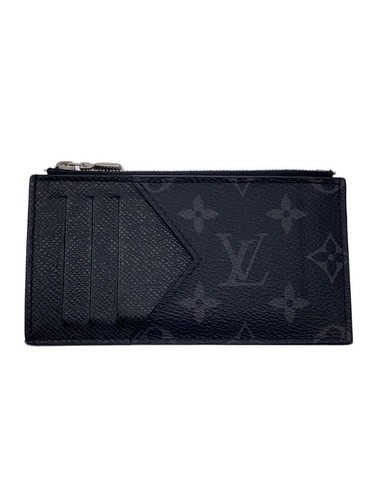 LOUIS VUITTON Coin Case Card Holder Tigerarama PVC BLK Men's Used