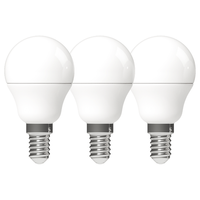 Led Kugel Leuchtmittel GlüHbirne Lampe E14 4,9W Warmweiß Opal G45 3-Pack