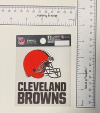 CLEVELAND BROWNS NFL 4"x3" STATIC WINDOW CLING DECAL FREE SHIPPING
