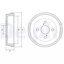 Tambour de frein Toyota IQ