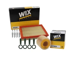 Wix Tune Up Kit NGK 4 Spark Plugs & Coil Boots Kit for Prius V 1.8L L4 ACVT FHEV