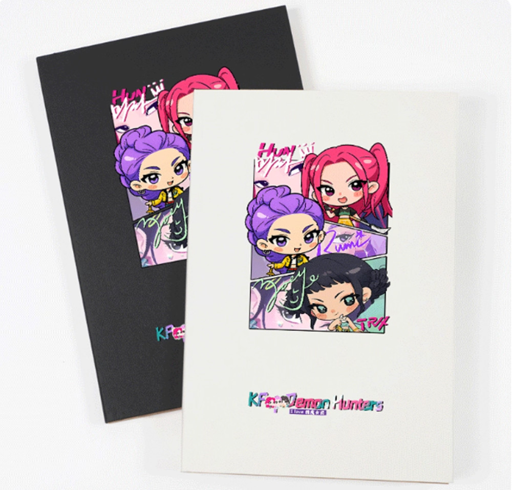 Cuaderno de anime KPop 2025 cazadores de demonios cosplay estudiantes bloc de notas cuaderno de escritura