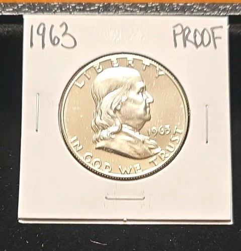 1963 Franklin Half Dollar Proof Uncirculated 50C #R120