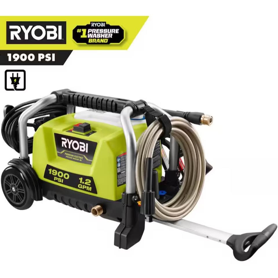 Ryobi 1.2 GPM Electric Pressure Washer