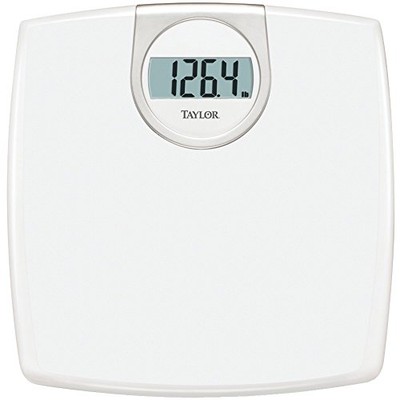 Taylor Precision Products Digital 1.2-Inch LCD Bathroom Scale, 330 Lb Capacity,