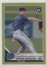 2019 Panini Donruss Optic Rated Rookies Lime Green Prizm Stephen Gonsalves 0in6