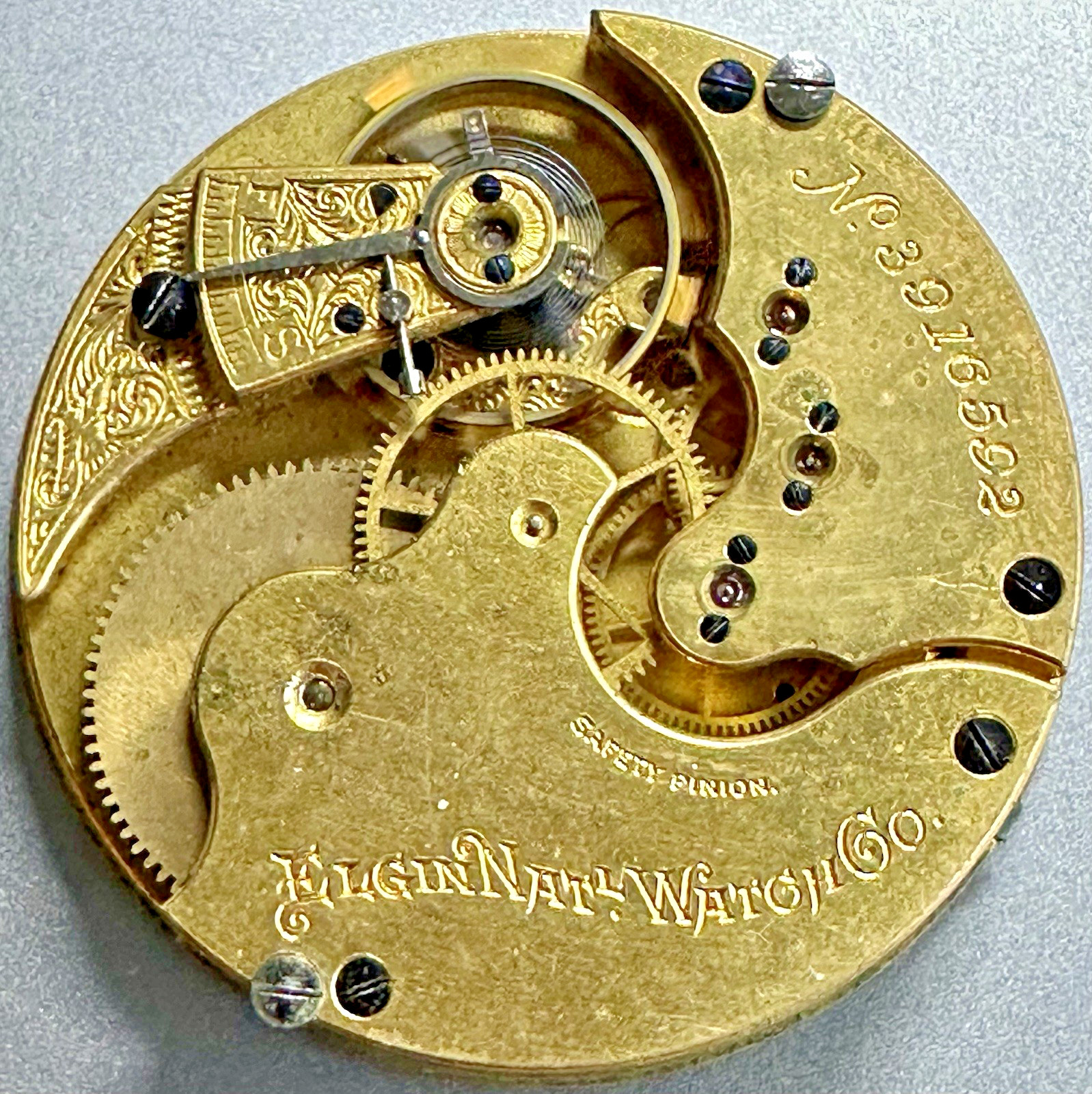 * 1890 16S ELGIN Gr 2 M 3 HC LS Pocket Watch Movement Good Balance  P40