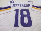 Justin Jefferson Minnesota Vikings Signed Football Jersey COA