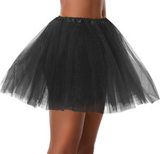 Women Teen Adult Classic Elastic 3 4 5 Layered Tulle Tutu Skirt Costume Bottom
