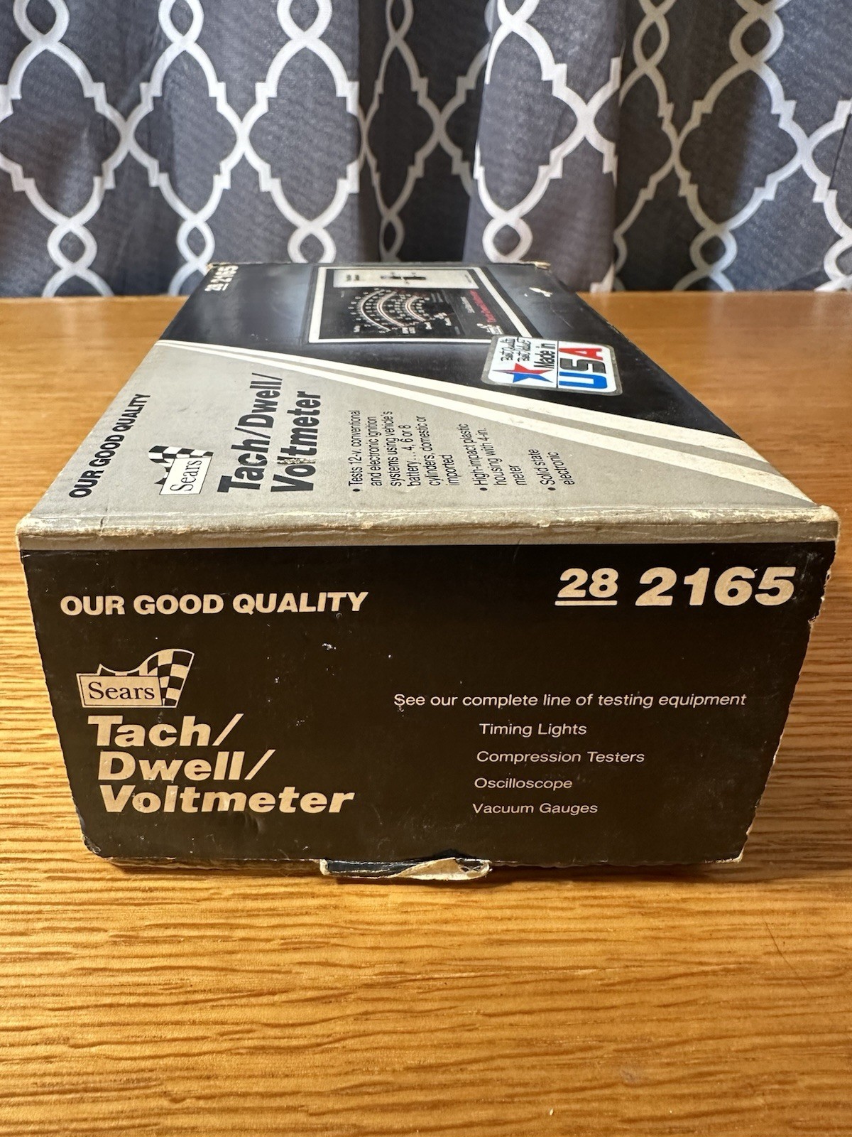 Vintage Sears Tach-Dwell Voltmeter w Original Box & Manual USA Tested Works! EUC