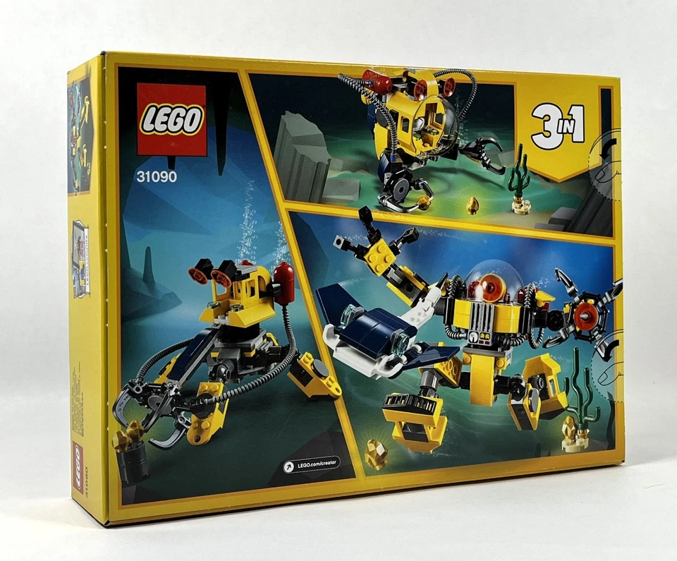 LEGO® Creator 31090 Robot Submarino 3en1 Set -Raro- 207 Piezas EOL-NUEVO/OVP - Imagen 2 de 3