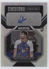 2023 Prizm Draft Picks Sensational Signatures Silver Tristan Vukcevic Auto 19l2