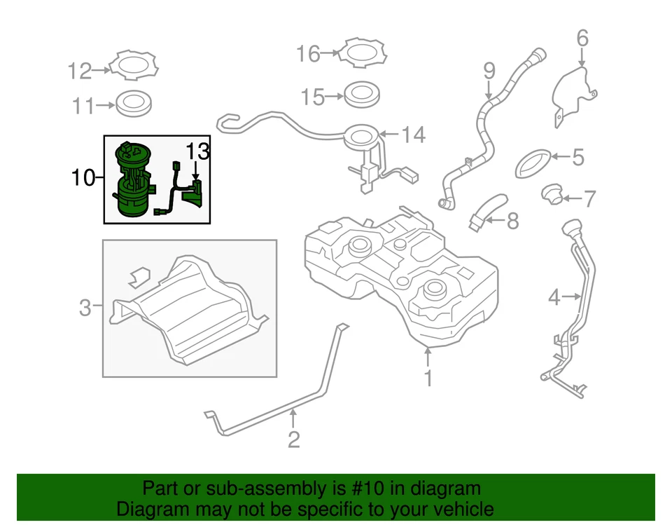 Bomba de combustible original Nissan 17040-4BA0C Foto 2 de 2