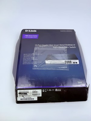 D-Link DGS-1210-10P 10-Port Gigabit Web Smart PoE+ Switch 8 PoE 2 SFP 65W