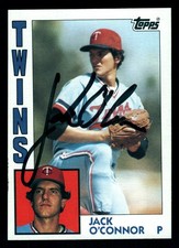 Jack O'Connor Minnesota Twins IP Signed Autographed 1994 Topps #268