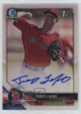 2018 Bowman Chrome Prospect Auto Refractor /499 Travis Lakins #CPA-TL Auto pe8