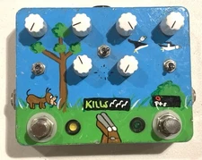 JHS Pedals Custom Hand Painted Double Barrel 2 in 1 Overdrive Duck Hunt