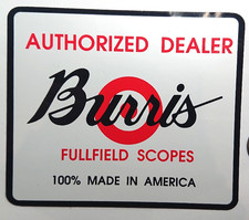 Vintage Authorized Dealer BURRIS Fullfield Scopes Decal Sticker
