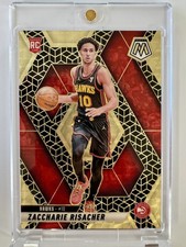 THE 2024-25 Panini Mosaic Zaccharie Risacher Gold Vinyl 1/1 Rookie RC FOTL 