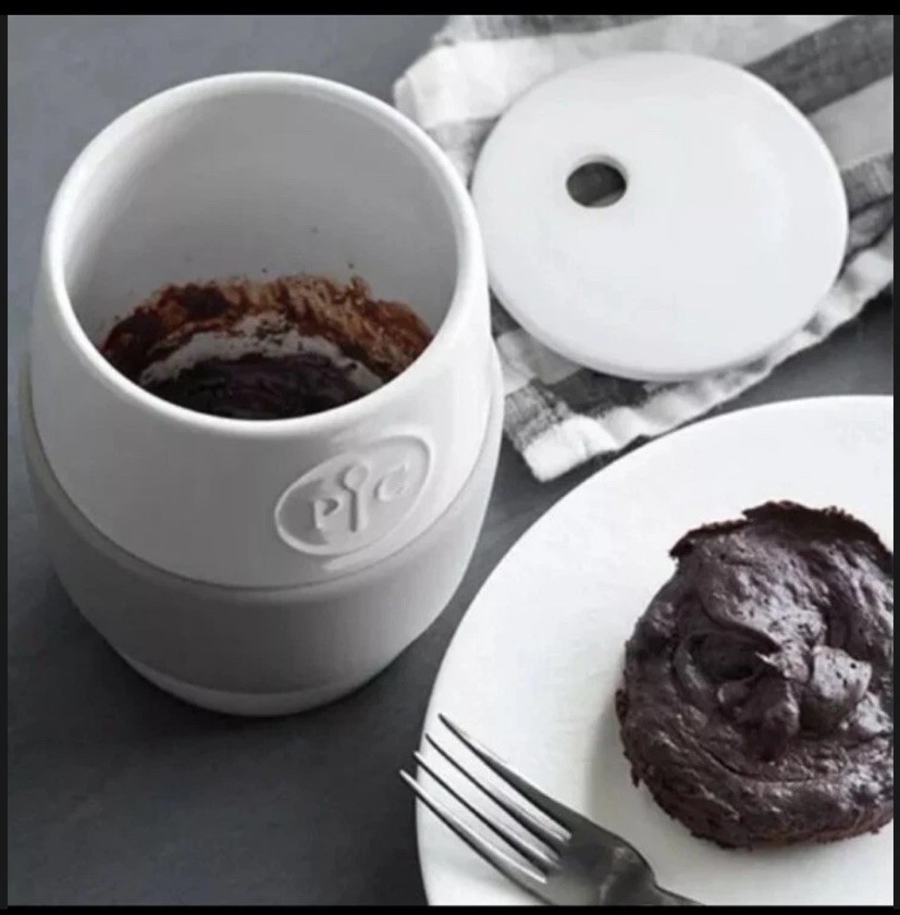 Pampered Chef Ceramic Egg Cooker - White - 2 Cup Capacity - #1529 New