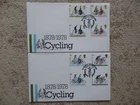 1978 CYCLING PAIR OF FIRST DAY COVERS, GUTTER PAIRS, TI RALEIGH,TOUR DE FRANCE