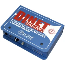 Radial Engineering DiNet DAN-RX2 Dual Output Dante Endpoint - DiNet DAN-RX2
