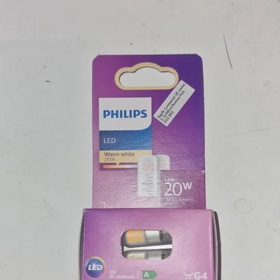 Philips LED G4 Capsule 1.8W Warm White 2700K 205lm 12V 2 Pin Bulb - Image 1 of 2