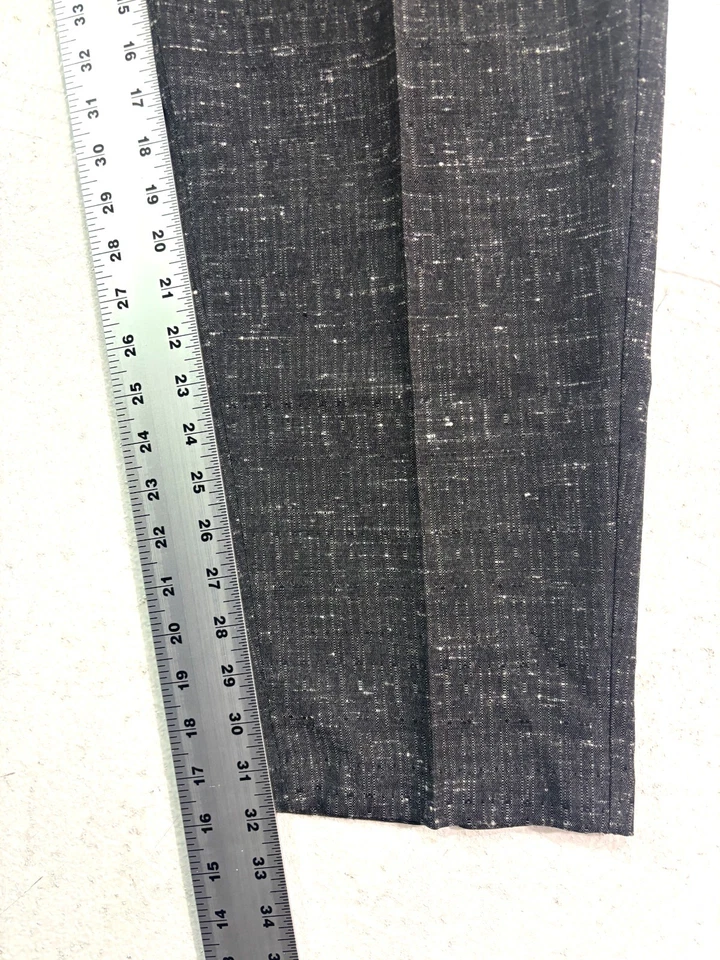 De Colección Años 80 Carbón Slubbed 32x32 Vestido Traje Pantalones EE. UU. Cintura Alta Cónico Plisado Foto 4 de 4