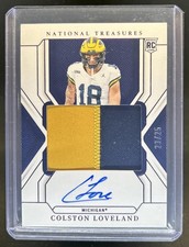 2025 National Treasures Colston Loveland College RC Patch Purple Auto #/25