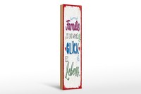 Holzschild Spruch 46X10 Cm Familie Ist Das Wahre GlüCk Des Lebens Deko Schild